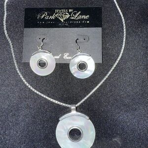Park Lane Silver and White Jewelry Set